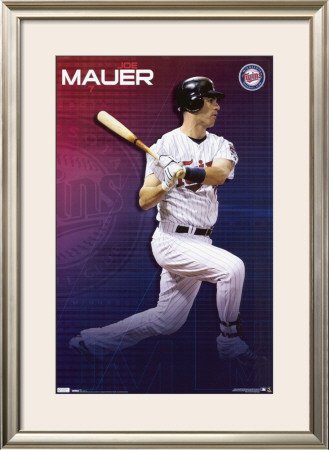 Minnesota Twins - Joe Mauer Framed Poster Print, 33x45