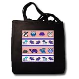 Janna Salak Designs Woodland Creatures - Cute Woodland Creatures Forest Print Funky Colors 1 - Tote Bags