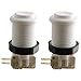 White Arcade Pushbutton With Horizontal Microswitch - Set of 2