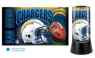 San Diego Chargers Rotating Lamp