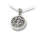 Celtic Tree of Life Art Symbol with Sun and Moon Sterling Silver Pendant with 18" Necklace