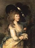 Portrait of Georgiana, Duchess of Devonshire Fine Art Poster Print by Thomas Gainsborough, 16x20