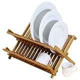Natural Living Bamboo Collapsible Dish Rack