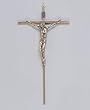 Fine All Metal Gold Bronze Crucifix - Wall Mount - 10'' in Height - IMPORTED FROM ITALY