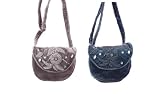LS270930 Handmade Velvet Fanny Pack Bag Handbag Purse beige and grey