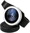 hsini 180 Degree Fish Eye Detachable Clip-On Lens Portable Camera Cover for Samsung Series - Retail Packaging - Black