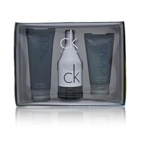 CK IN2U by Calvin Klein for Men 3 Piece Set Includes: 5.0 oz Eau de Toilette Spray + 5.0 oz After Shave Gel + 6.7 oz Hair & Body Wash