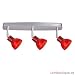 Paulmann Spotlights Chili Balken 3x35W GU5,3 Chrom matt/Rot 230/12V