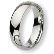 Rounded Polished Titanium Ring (6.0 mm) - Sizes 6-13.5