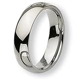 Rounded Polished Titanium Ring (6.0 mm) - Sizes 6-13.5