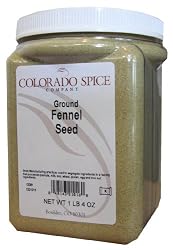 Colorado Spice Fennel Seed, Ground, 20-Ounce Jars (Pack of 2)