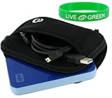 Neoprene Sleeve (Super Black) Case for Seagate FreeAgent GoFlex 1 TB Ultra-portable Drive STAA1000100 (Black)