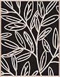 Designblock Reverse Leaf Pattern by Hero Arts