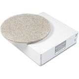 Premiere Pads 4020NHE Natural Hair/Synthetic Fiber Extra High-Speed Floor Pad, 20" Diameter, Natural (Case of 5)