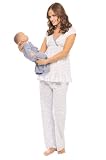 The Olian Surplice Nursing Pj Set with Baby Gown.