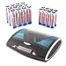 Combo: Tenergy T9688 Universal LCD Battery Charger + 12 AA & 8 AAA Premium NiMH Rechargeable Batteries