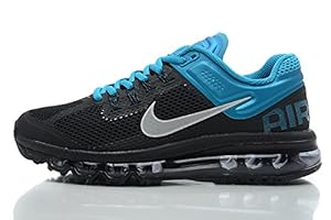Women's Nike Air Max+ 2013, Women's Running Shoe, Size 10. BLACK/REFLECTIVE SILVER/TROPICAL TEAL