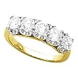 14K Two-Tone Gold Diamond Wedding/Anniversary Band - 1.25 Ct.