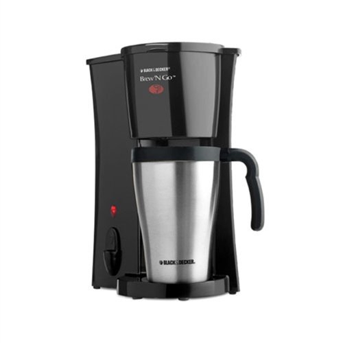 Black & Decker DCM18S Brew-N-Go Coffeemaker with Stainless Steel Travel Mug