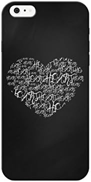 Chalkboard Worded Heart Phone Cover For Apple Iphone 6 Plus Case By iCandy Products
