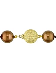 14k Yellow gold 10-14 MM Tahitian Cultured Pearl Strand, 20"