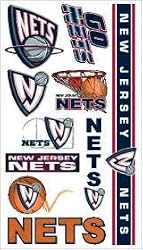New Jersey Nets Temporary Tattoos - SET OF 6 - Sports Merchandise