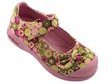 Pediped FLEX Annie Potpourri Toddler Girls Mary Janes Shoes Floral Print Multi Pink Green