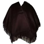 Extra 40% Off Warm Sexy Soft 100% Alpaca Wool Poncho Coat Cape Stylish Solid Dark Brown Color