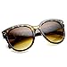 zeroUV - Womens Large Oversized Fashion Horn Rimmed Sunglasses