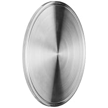 Dixon 16AMP-R600 Stainless Steel 316L Sanitary Fitting, Clamp End Cap, 6" Tube OD
