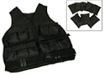 Black Weighted Vest 20 lbs (10 kg) -...