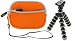 Sleeve Case (Orange) and Premium Tripod for Canon PowerShot SD780IS Digital Camera Black