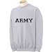 Athletic ARMY crewneck Sweatshirt - Military Style Physical Training Sweatshirt in Gray
