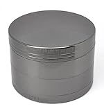 LIHAO 4 Piece 2.36" Spice Herb Grinder - Nickel Black