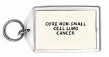 Cure Non-Small Cell Lung Cancer Keychain