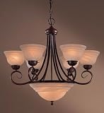 Minka Lavery Lights 446-91 6LT Chandelier - Antique Bronze Aegean Traditional Indoor Lighting