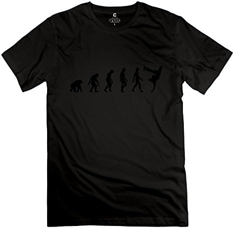 ShirtEye Men's Evolution Dance T-shirt Black XL