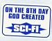 Search : ON THE 8TH DAY GOD CREATED SCI-FI Totebag