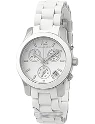 Women Michael Kors MK5441 Stainless Steel Case Silicone Strap Quartz Chronograp