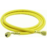 Uniweld H5SMBY Soft Magic Barrier Charging and Vacuum Hose for HVACR System Service with 45-Degree Angle Fittings, 60-Inch