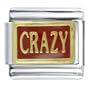 Golden Crazy Words & Phrases Italian Charm