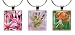 LILIES ~ Scrabble Tile Wine Glass Charms ~ Set #2 ~ PAIR & A SPARE ~ Set of 3 ~ Stemware Charms/Markers/Pendants