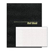 Roll/Attendance Book, 9-1/2"x7-7/8", 48 Pages, Green Cover and Pages RED43523