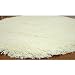 Safavieh Shag  Classic SG140A Handmade White Shag Round Area Rug, 4-Feet in Diameter