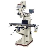 JET 690090 JTM-4VS, Mill with 3-axis NEWALL DP700 DRO Quill and X Powerfeed Installed