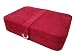 Mele 0054522M Sueded Jewelry Box with 24 Sections in Red