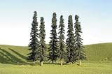 Bachmann Trains inches 6 inches  Conifer Trees 6 Per Box