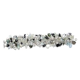 Pearl, Crystal, Onyx, Citrine and Topaz Bracelet by Avi Soffer, 7 by Pampered Pearls