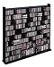 CD, DVD, VHS Laminate Woodgrain Storage Rack 1500 - Black Ash