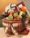 Gourmet Food : Delightful Fruit and Gourmet Combinations Gift Basket, Deluxe
